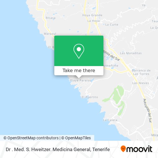 mapa Dr . Med. S. Hweitzer. Medicina General