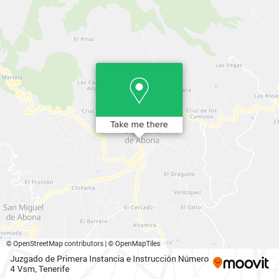 Juzgado de Primera Instancia e Instrucción Número 4 Vsm map