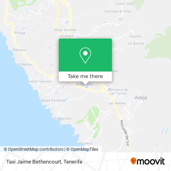 Taxi Jaime Bethencourt map