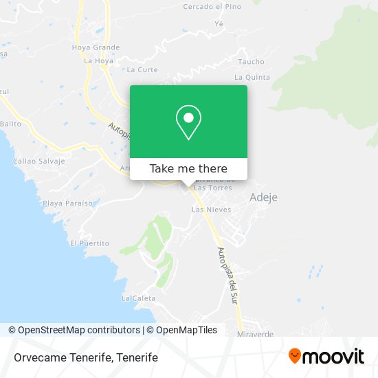 mapa Orvecame Tenerife