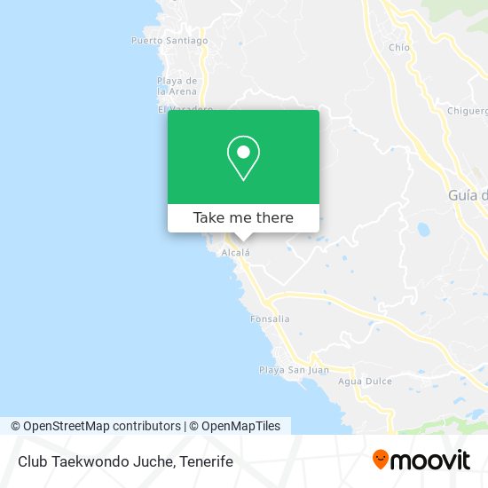 mapa Club Taekwondo Juche