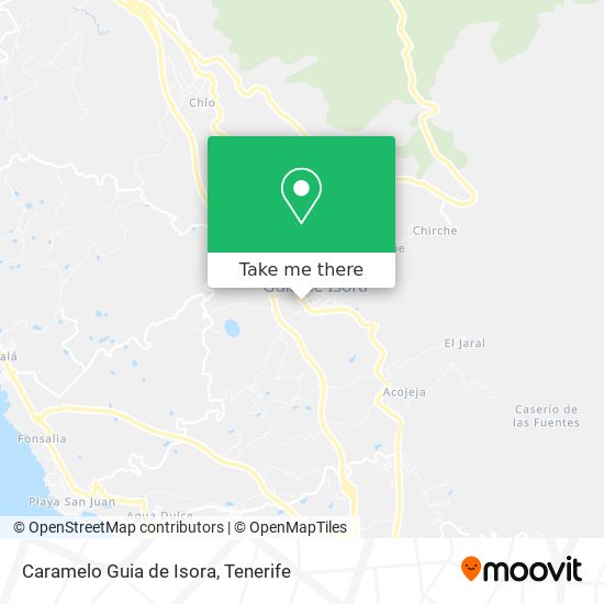 Caramelo Guia de Isora map