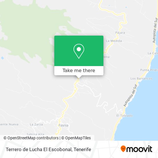 Terrero de Lucha El Escobonal map