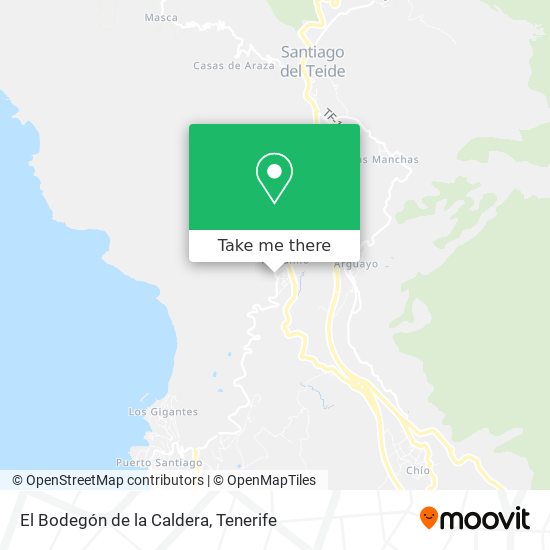 El Bodegón de la Caldera map