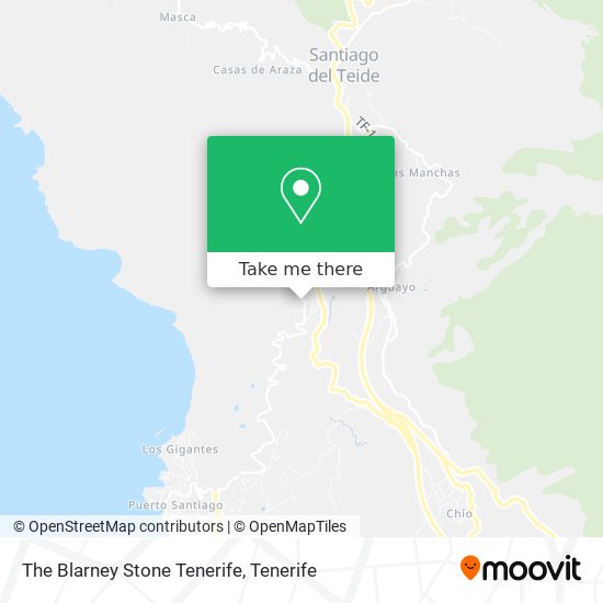 The Blarney Stone Tenerife map