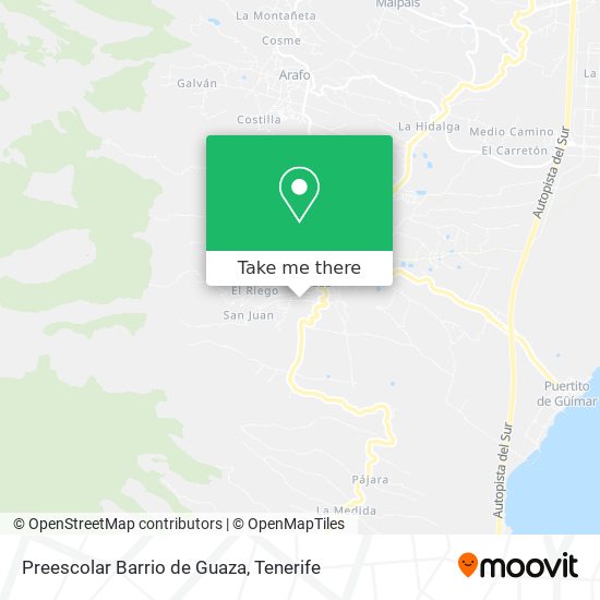 Preescolar Barrio de Guaza map