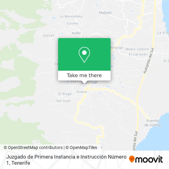 Juzgado de Primera Instancia e Instrucción Número 1 map