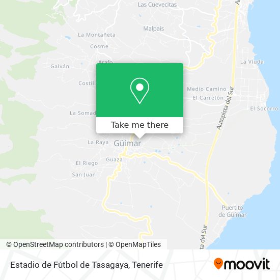 Estadio de Fútbol de Tasagaya map