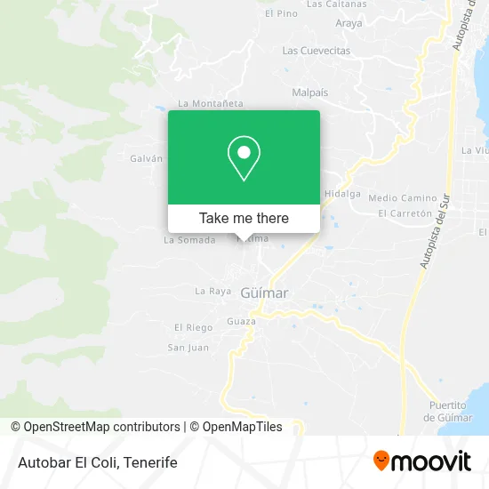 Autobar El Coli map
