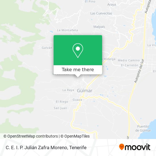 C. E. I. P. Julián Zafra Moreno map