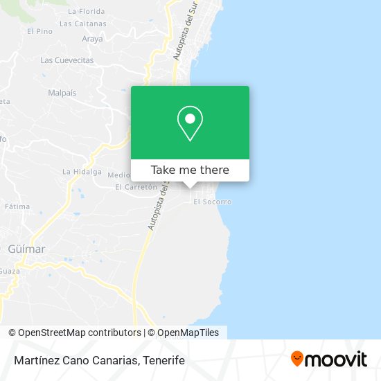 Martínez Cano Canarias map