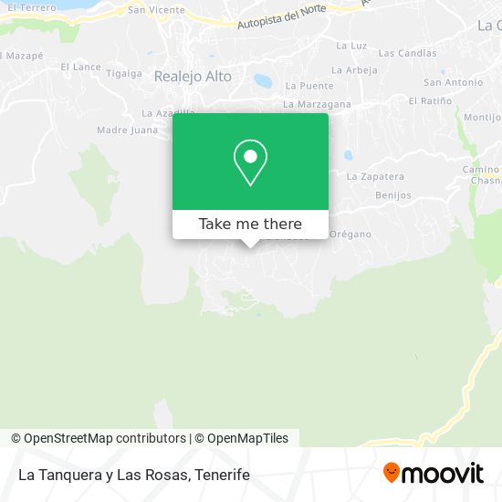 La Tanquera y Las Rosas map