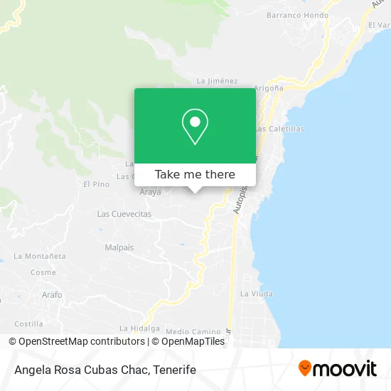 Angela Rosa Cubas Chac map
