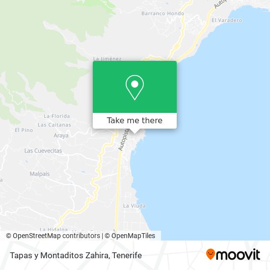Tapas y Montaditos Zahira map