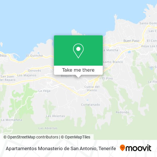 Apartamentos Monasterio de San Antonio map