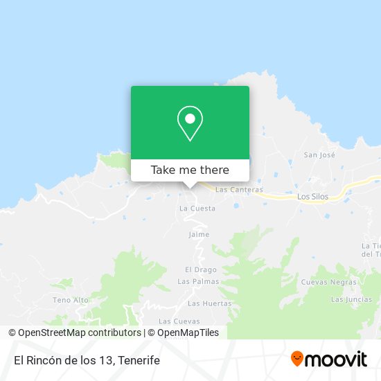 El Rincón de los 13 map