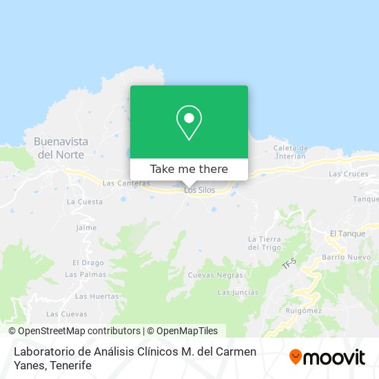 Laboratorio de Análisis Clínicos M. del Carmen Yanes map