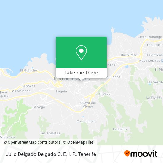 Julio Delgado Delgado C. E. I. P. map