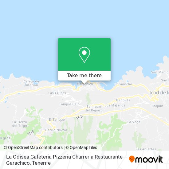 La Odisea Cafeteria Pizzeria Churreria Restaurante Garachico map