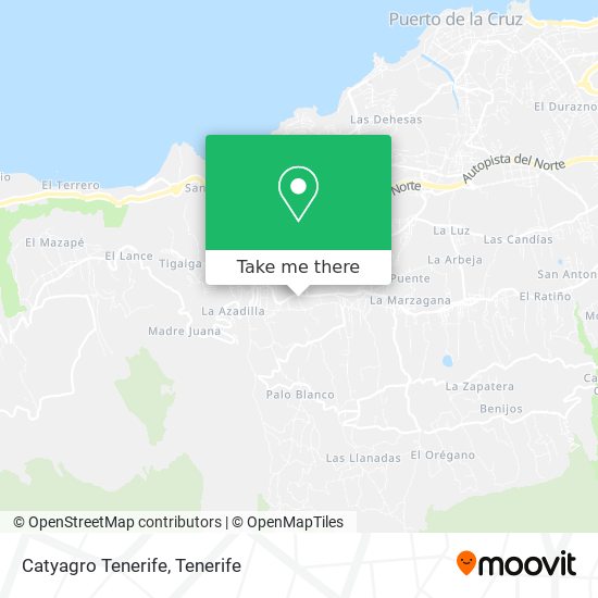 mapa Catyagro Tenerife