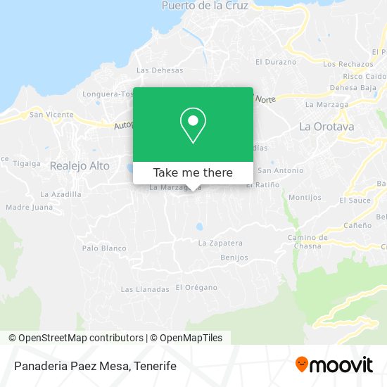 mapa Panaderia Paez Mesa