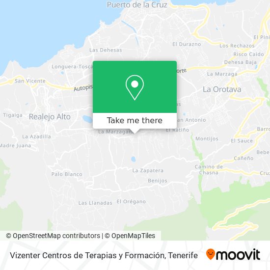 Vizenter Centros de Terapias y Formación map