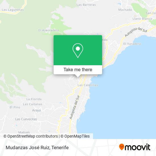 Mudanzas José Ruiz map