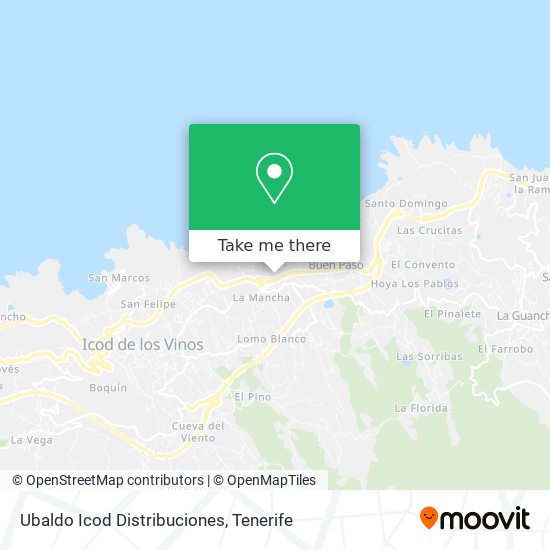 Ubaldo Icod Distribuciones map