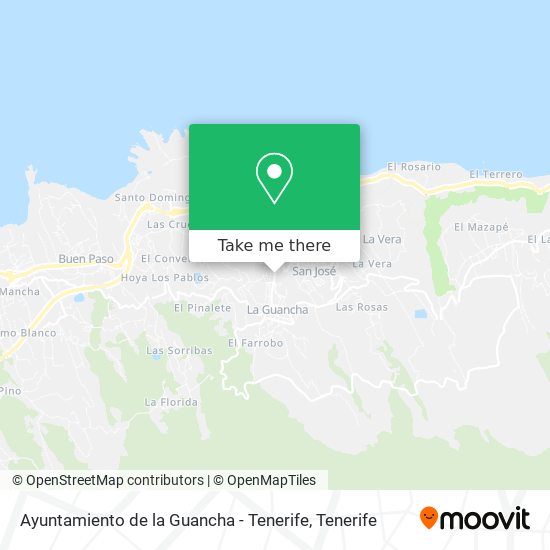 mapa Ayuntamiento de la Guancha - Tenerife