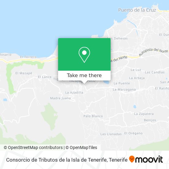 Consorcio de Tributos de la Isla de Tenerife map
