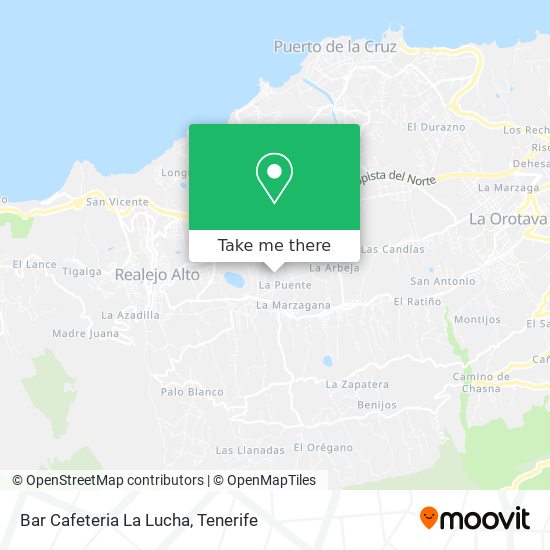 Bar Cafeteria La Lucha map