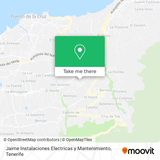 mapa Jaime Instalaciones Electricas y Mantenimiento