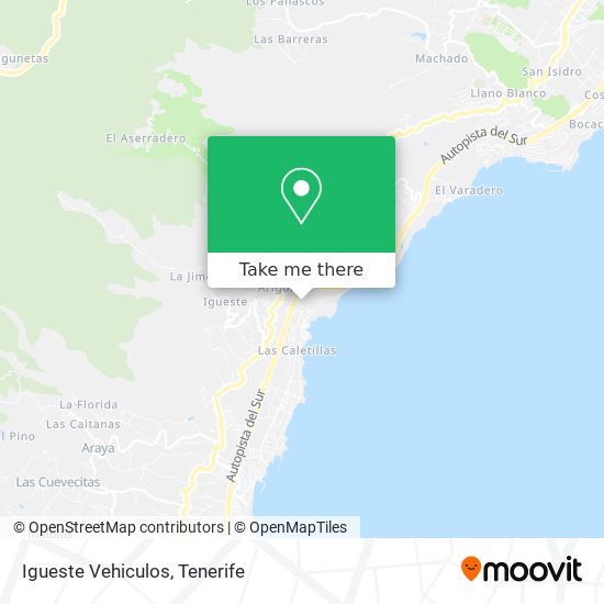 mapa Igueste Vehiculos