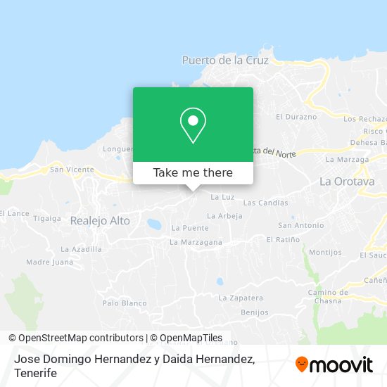 Jose Domingo Hernandez y Daida Hernandez map