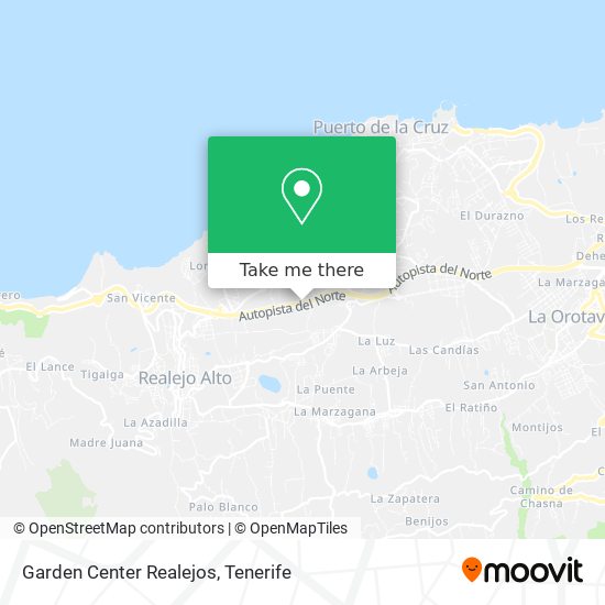 Garden Center Realejos map