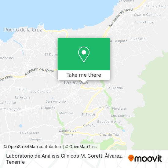 Laboratorio de Análisis Clínicos M. Goretti Álvarez map