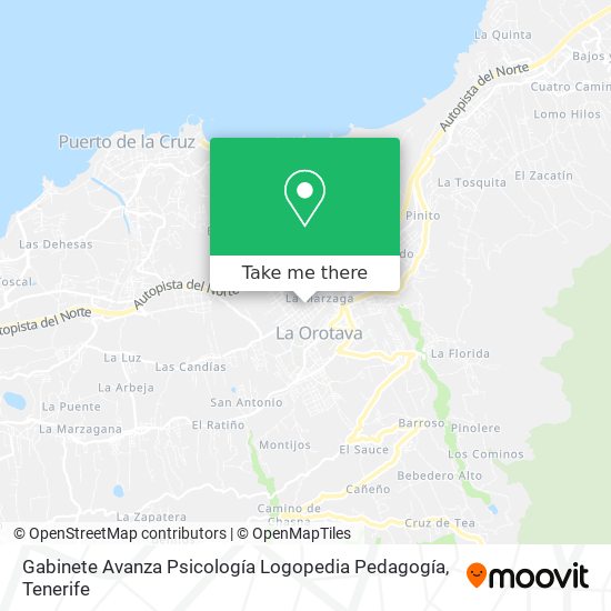 Gabinete Avanza Psicología Logopedia Pedagogía map