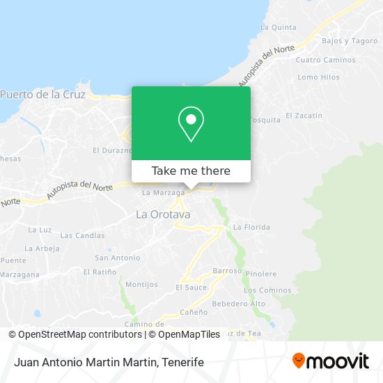 Juan Antonio Martin Martin map