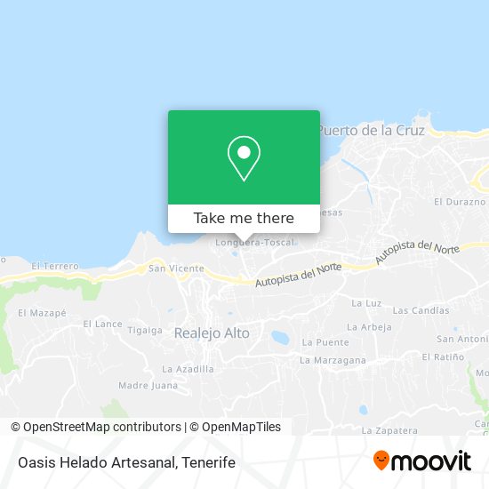 Oasis Helado Artesanal map