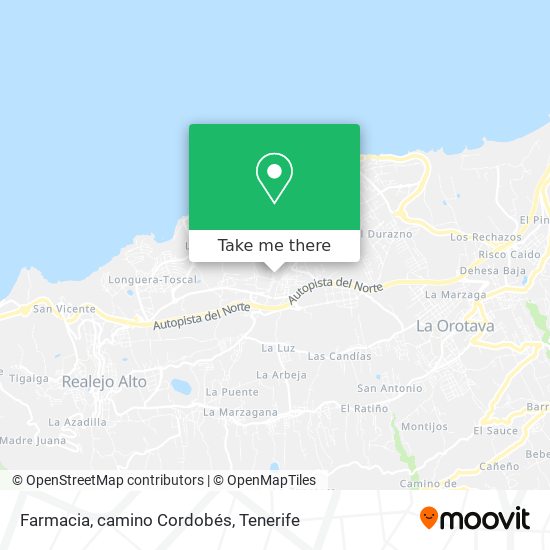 Farmacia, camino Cordobés map