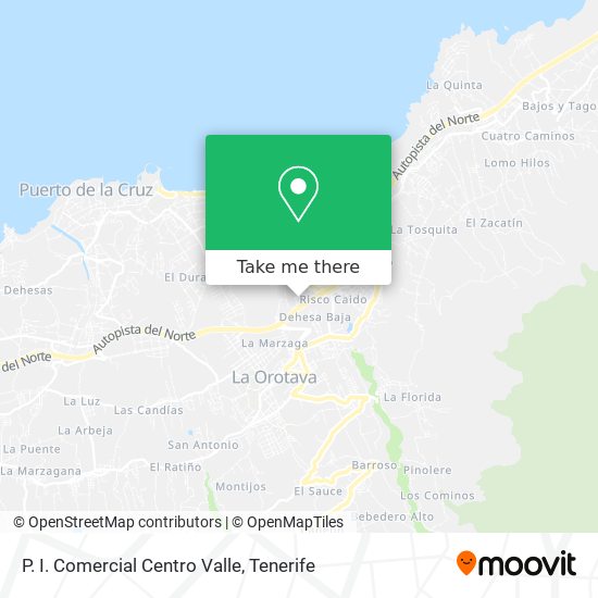 P. I. Comercial Centro Valle map