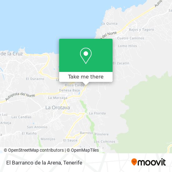 El Barranco de la Arena map