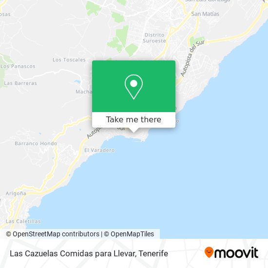 Las Cazuelas Comidas para Llevar map