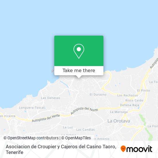 Asociacion de Croupier y Cajeros del Casino Taoro map