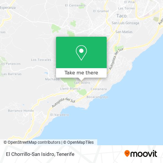 El Chorrillo-San Isidro map