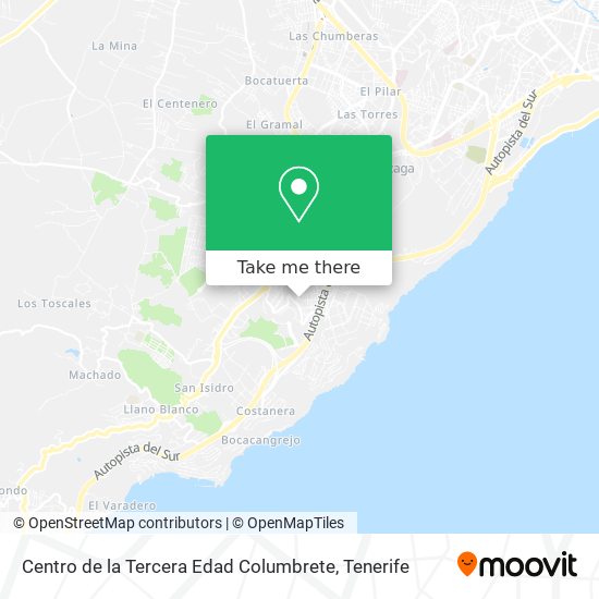 Centro de la Tercera Edad Columbrete map