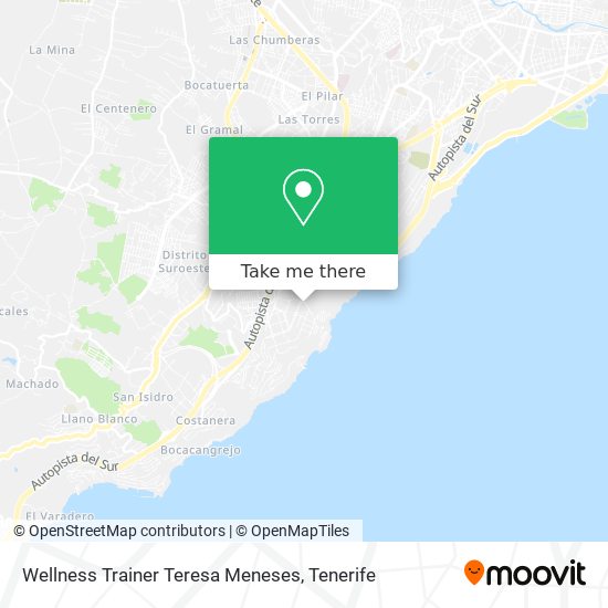 Wellness Trainer Teresa Meneses map