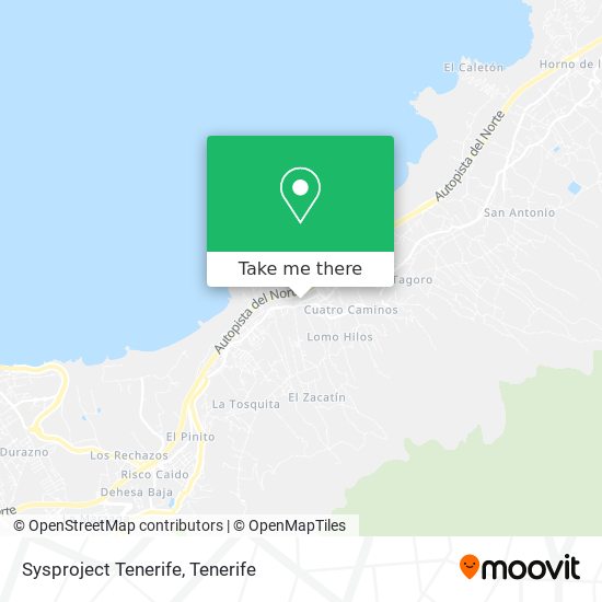 mapa Sysproject Tenerife