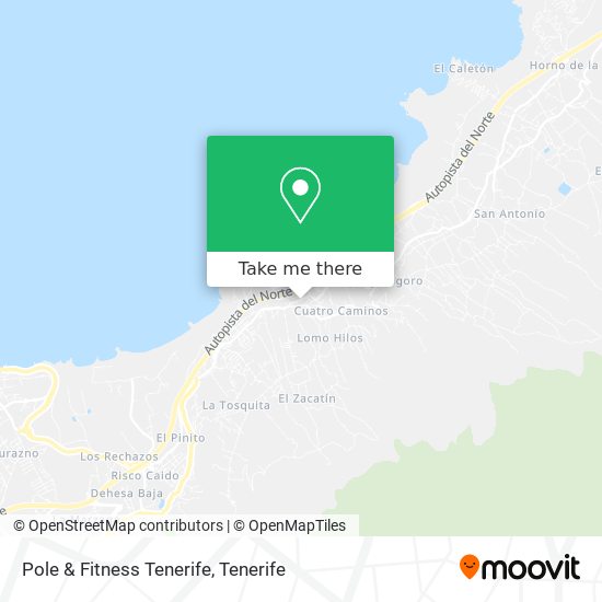 mapa Pole & Fitness Tenerife