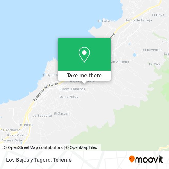 Los Bajos y Tagoro map